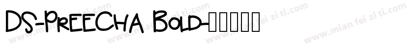DS-PreeCha Bold字体转换